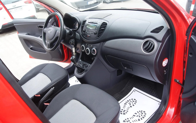 Hyundai i10 cena 14900 przebieg: 139699, rok produkcji 2009 z Sępólno Krajeńskie małe 352